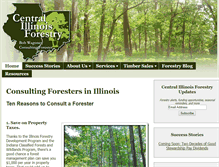Tablet Screenshot of centralillinoisforestry.com